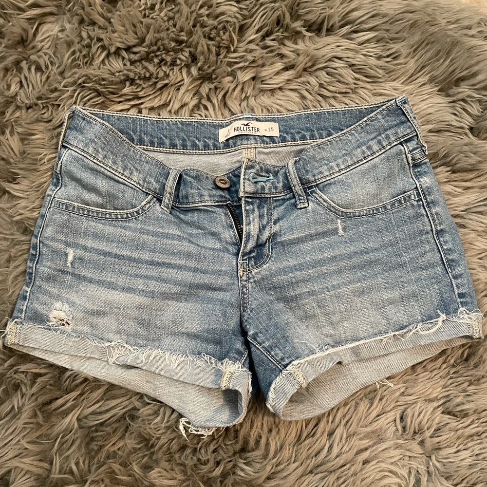 Distressed Denim Hollister Shorts